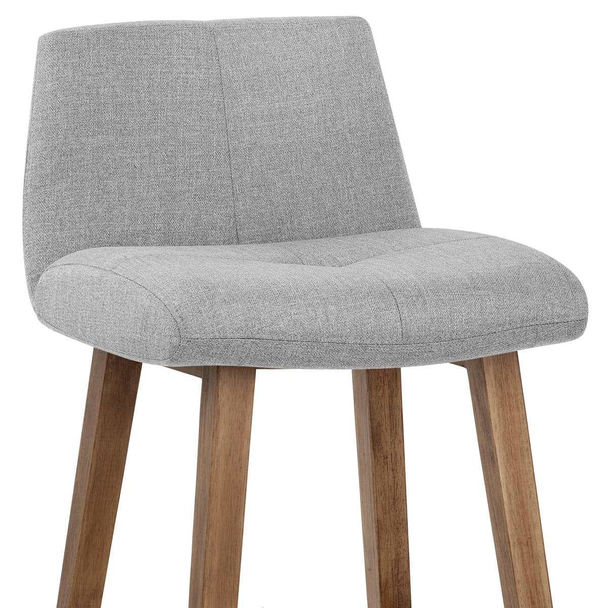 Sgabello Tessuto Legno - Impulse Grigio