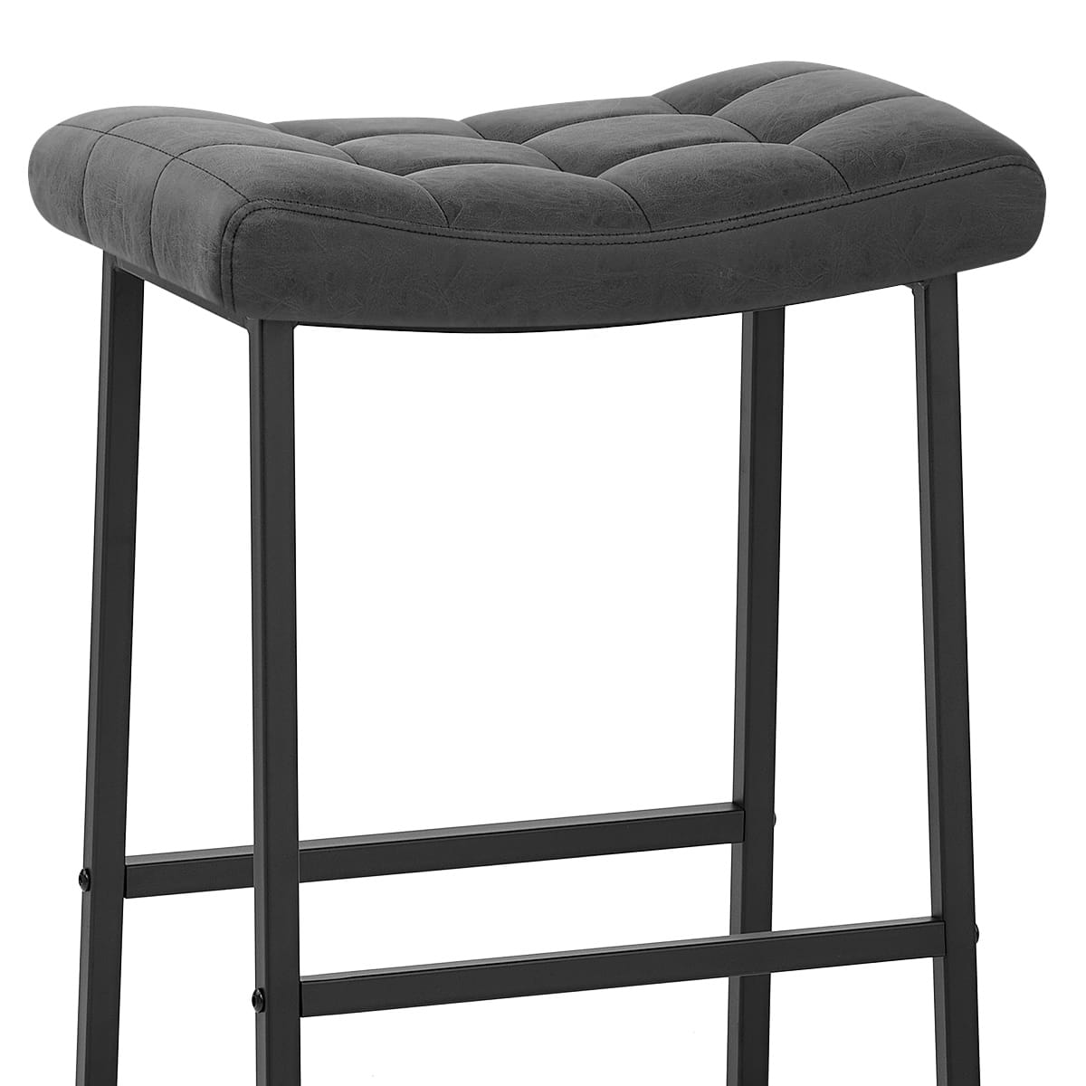 Sgabello Ecopelle Anticata - Jago Nero