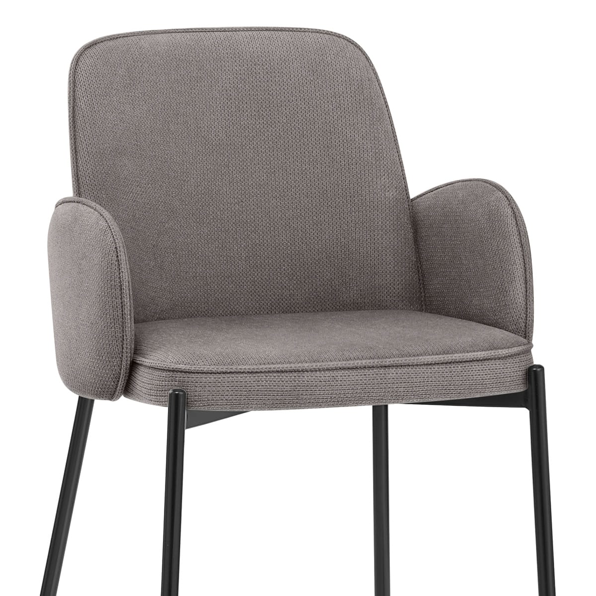 Sgabello da bar Tessuto - Jarvis Grigio