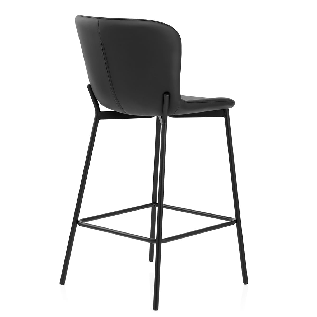 Sgabello da bar Ecopelle - Jasmine Nero
