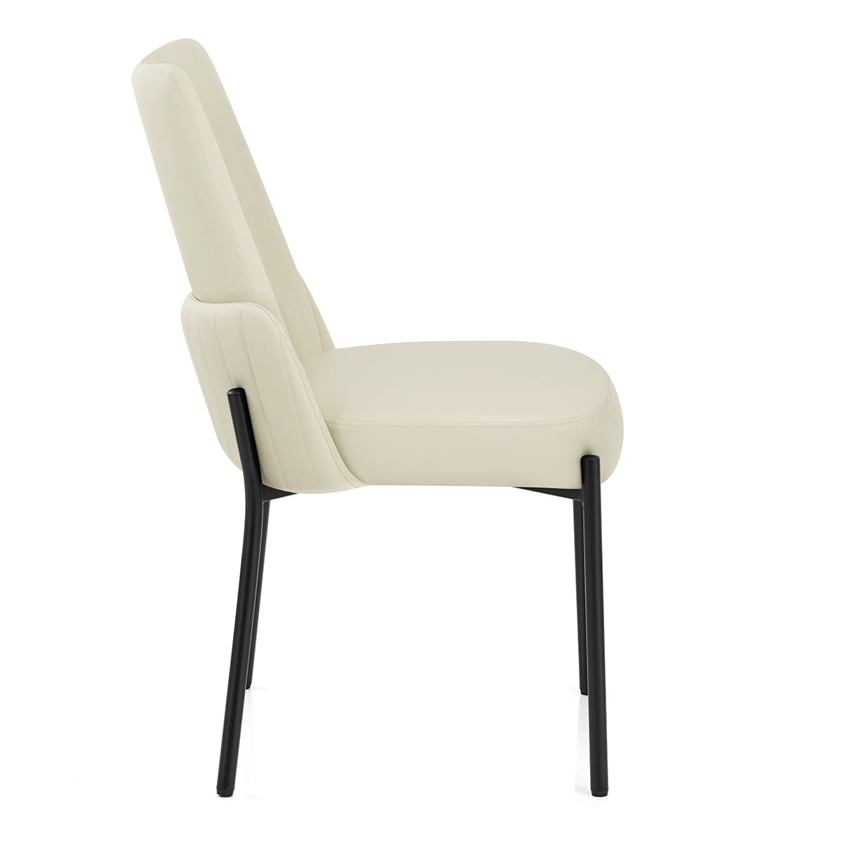Sedia Ecopelle Metallo - Juno Crema