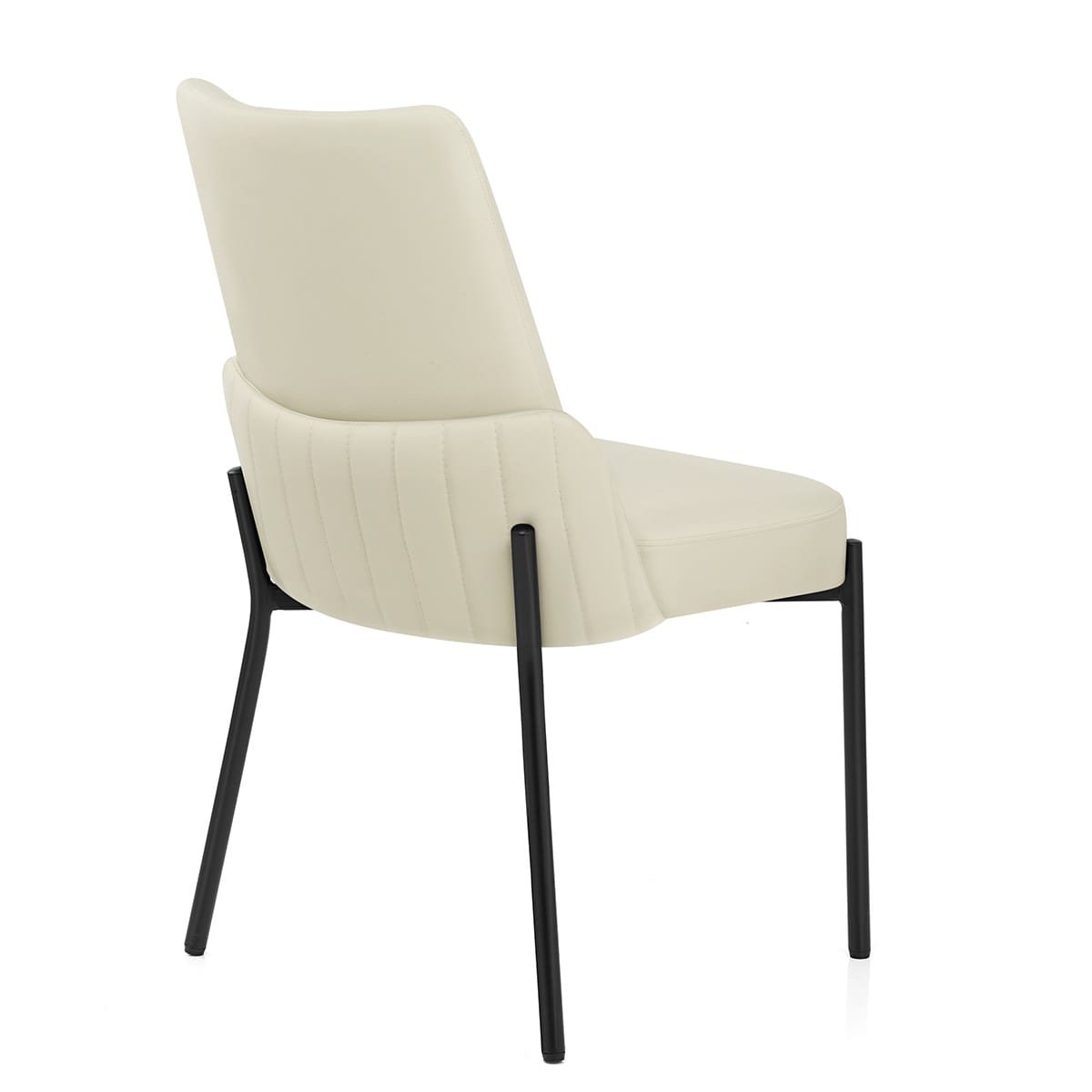 Sedia Ecopelle Metallo - Juno Crema