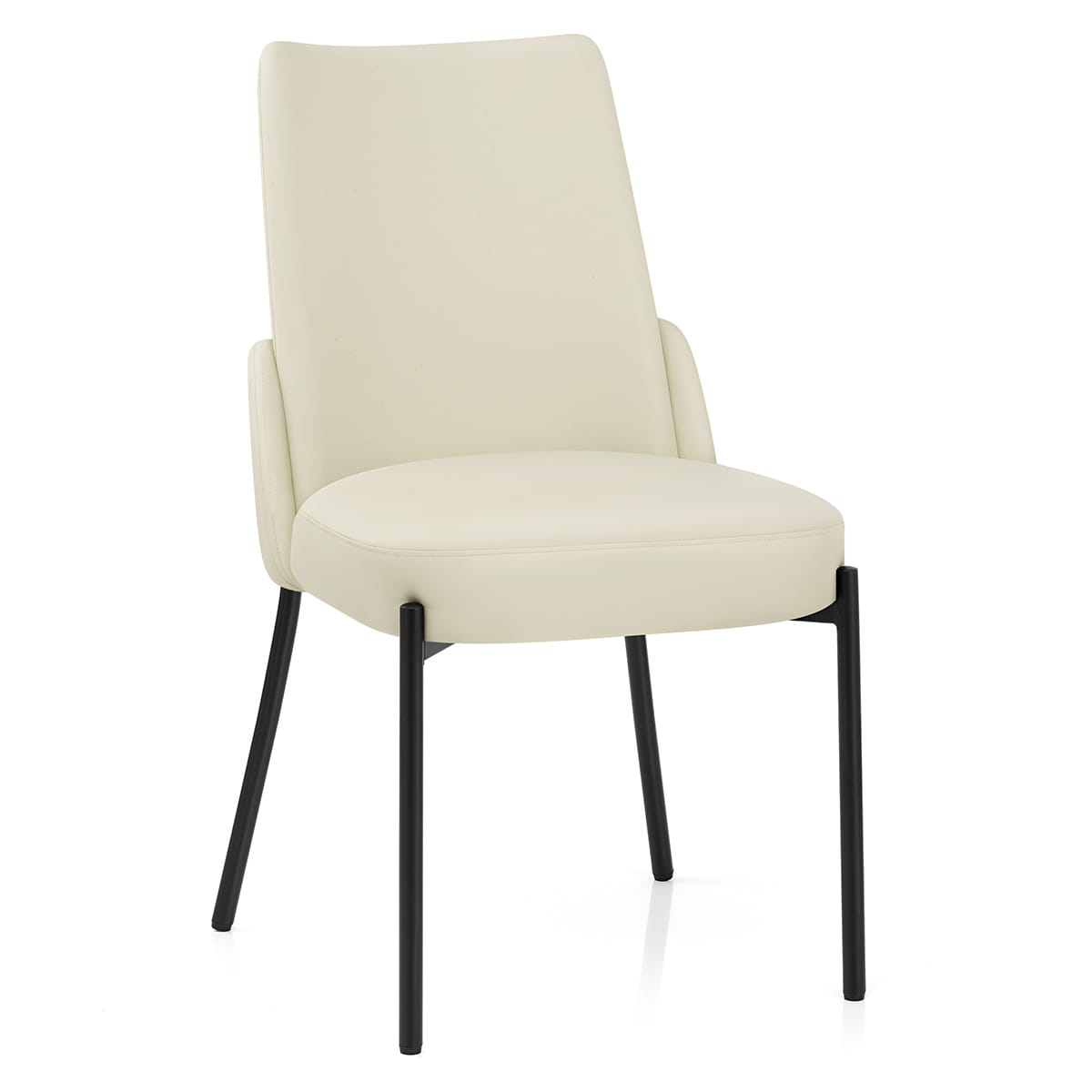 Sedia Ecopelle Metallo - Juno Crema