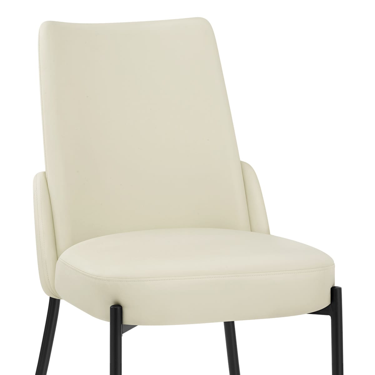 Sedia Ecopelle Metallo - Juno Crema