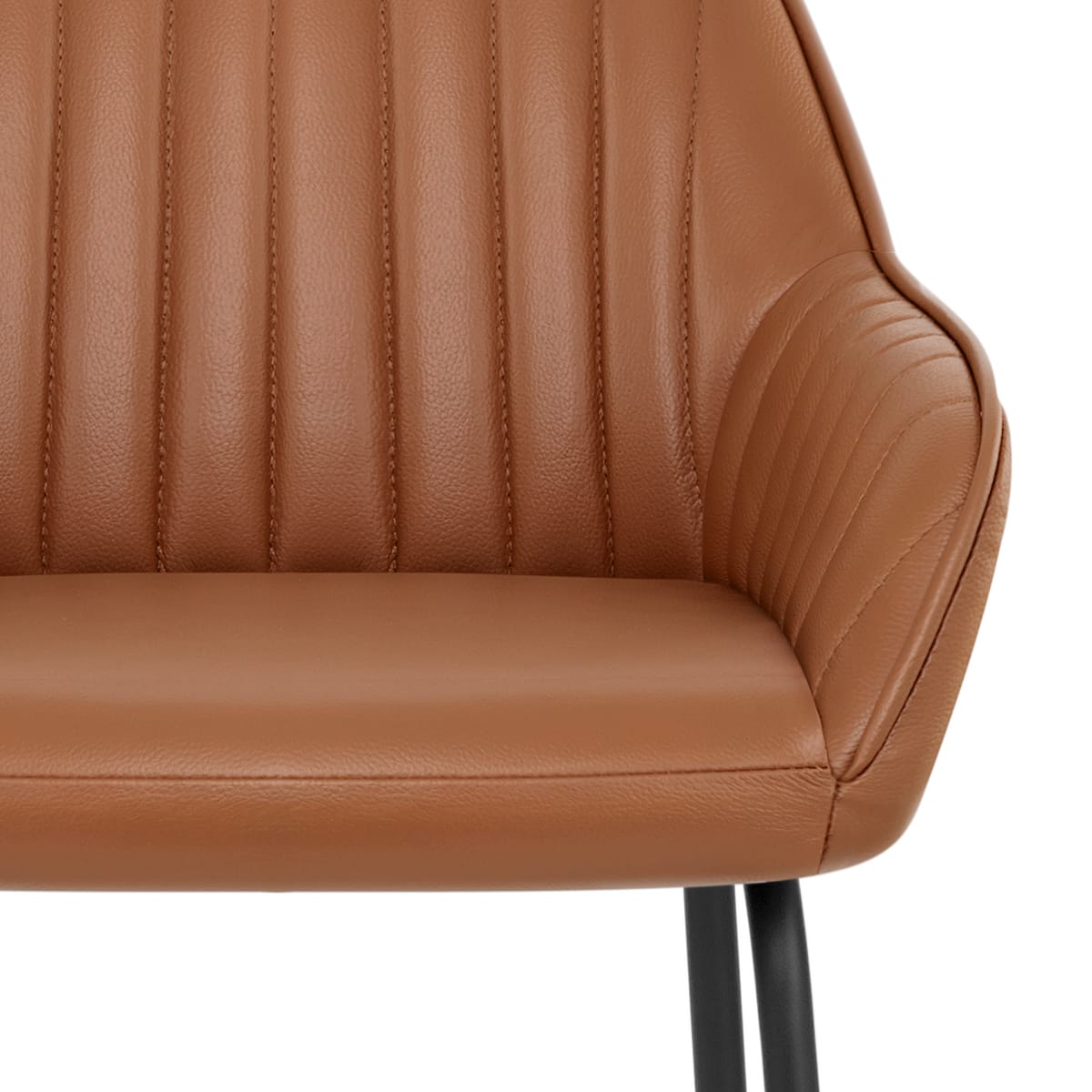 Sgabello Pelle - Kanto Marrone