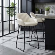 Sgabello Pelle - Kanto Crema