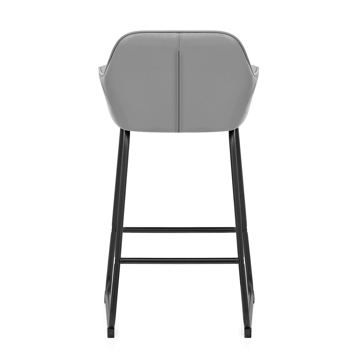Sgabello Pelle - Kanto Grigio