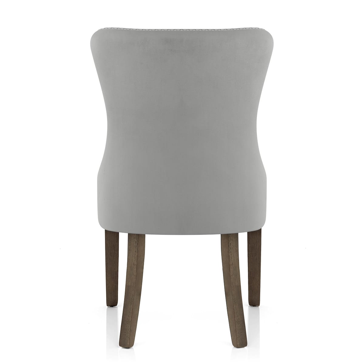Sedia Velluto Legno - Kensington Grigio