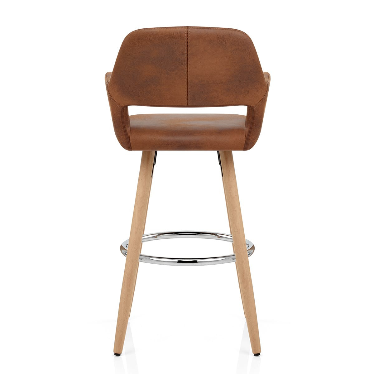 Sgabello Ecopelle Antica Legno - Kite Marrone