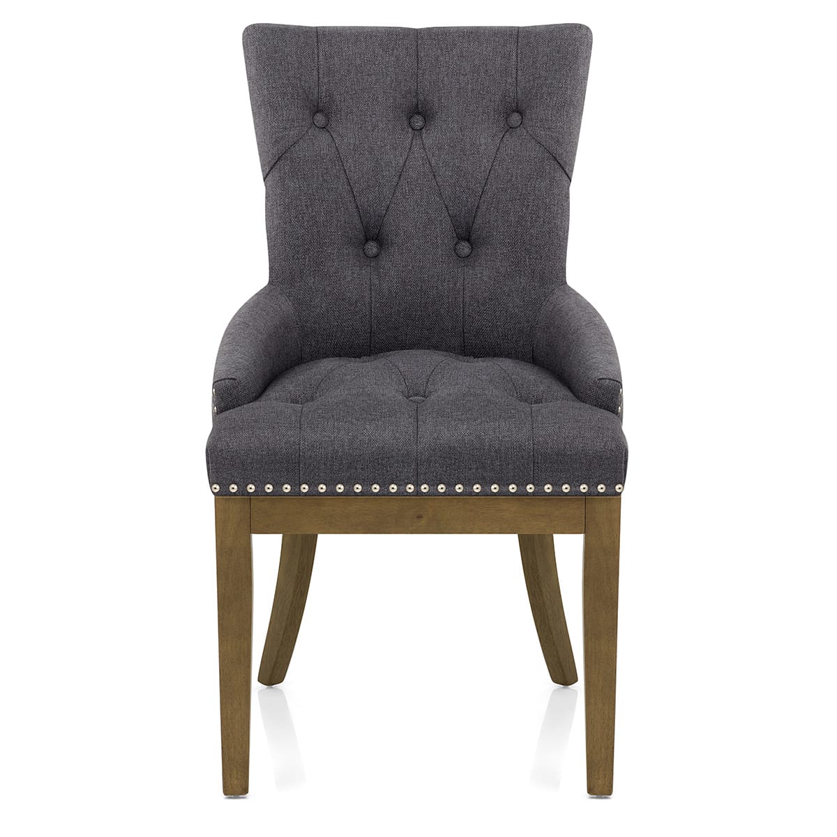 Sedia Tessuto Quercia - Knightsbridge Grigio scuro