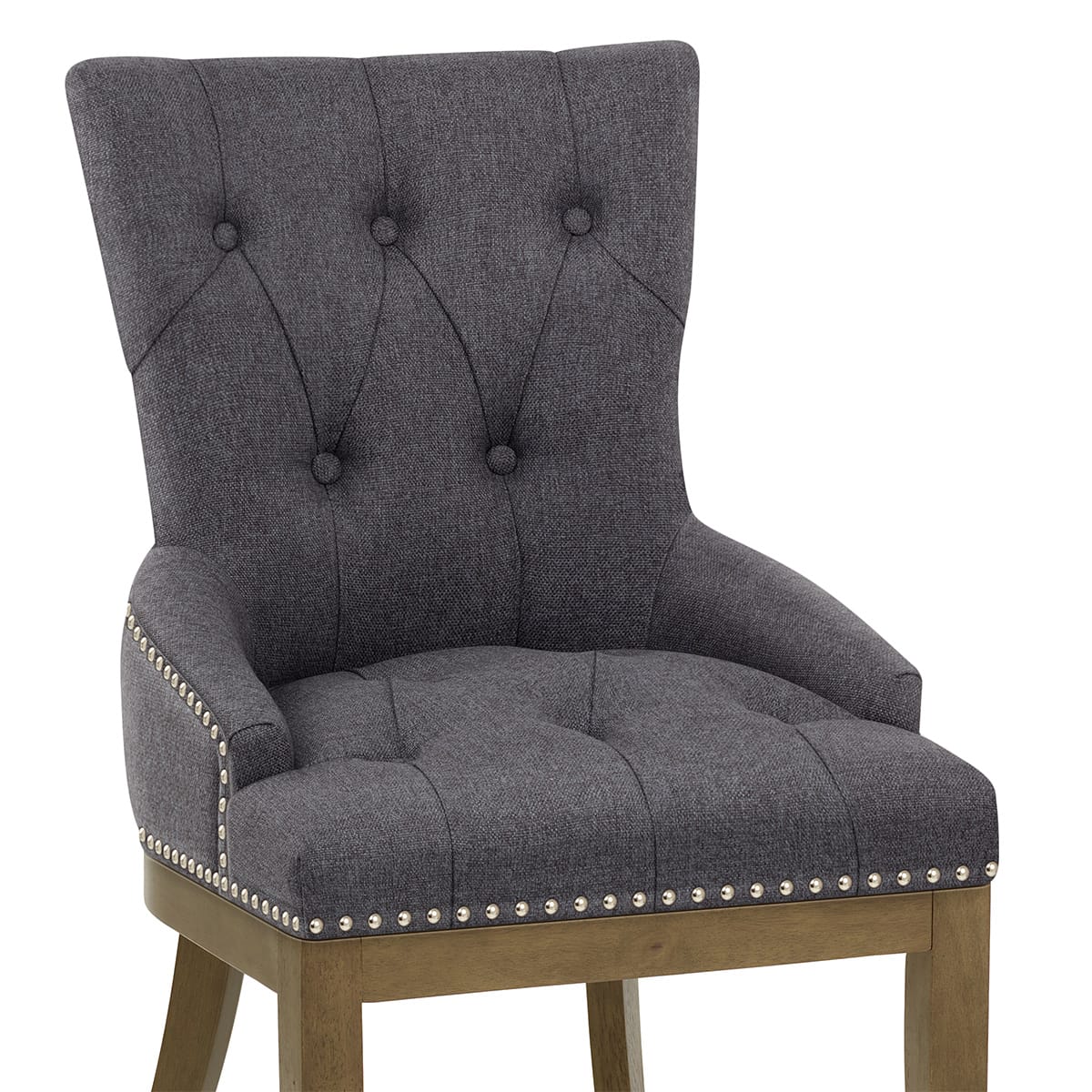 Sedia Tessuto Quercia - Knightsbridge Grigio scuro