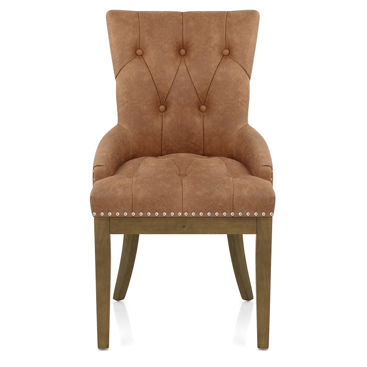 Sedia Ecopelle Quercia - Knightsbridge Marrone