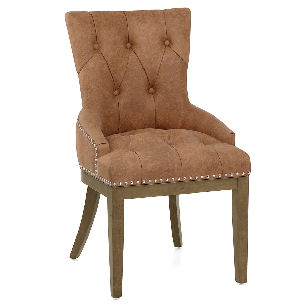 Sedia Ecopelle Quercia - Knightsbridge Marrone