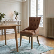 Sedia Ecopelle Quercia - Knightsbridge Marrone