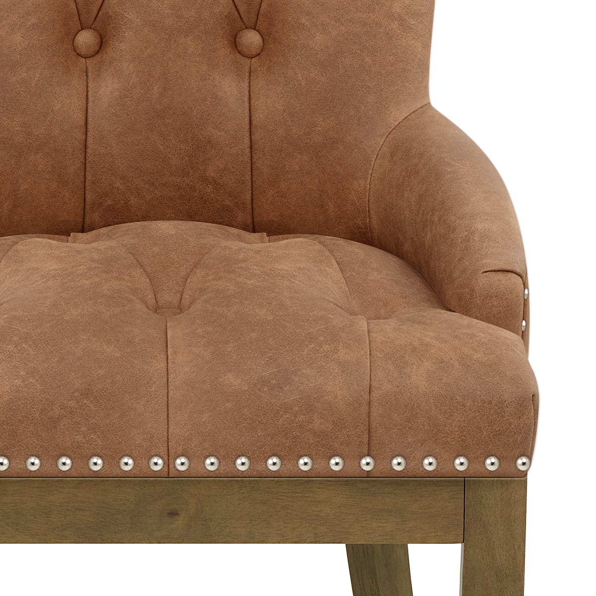 Sedia Ecopelle Quercia - Knightsbridge Marrone