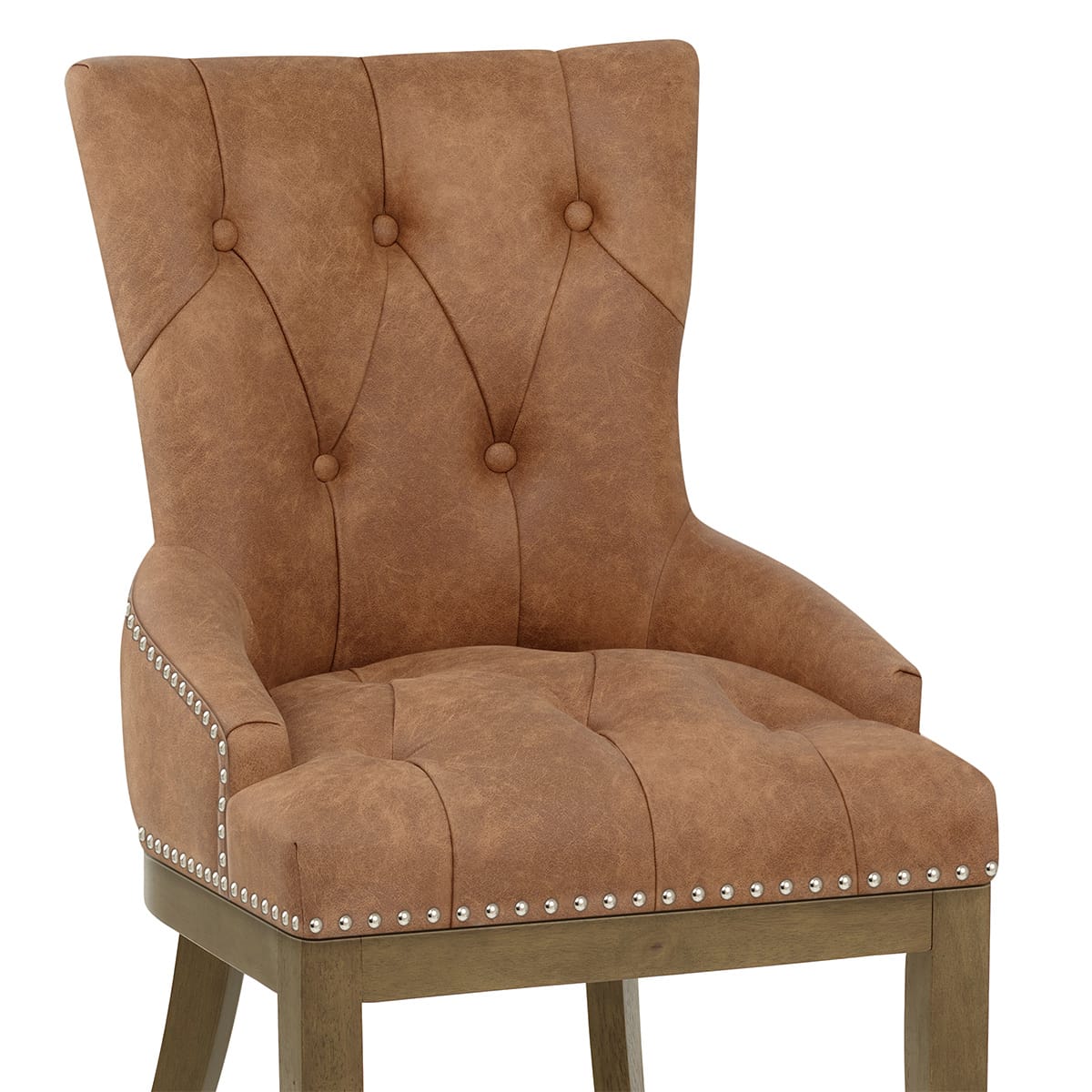 Sedia Ecopelle Quercia - Knightsbridge Marrone