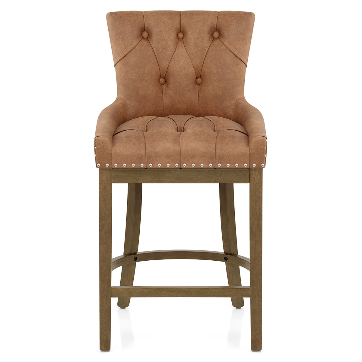 Sgabello Ecopelle Quercia - Knightsbridge Marrone