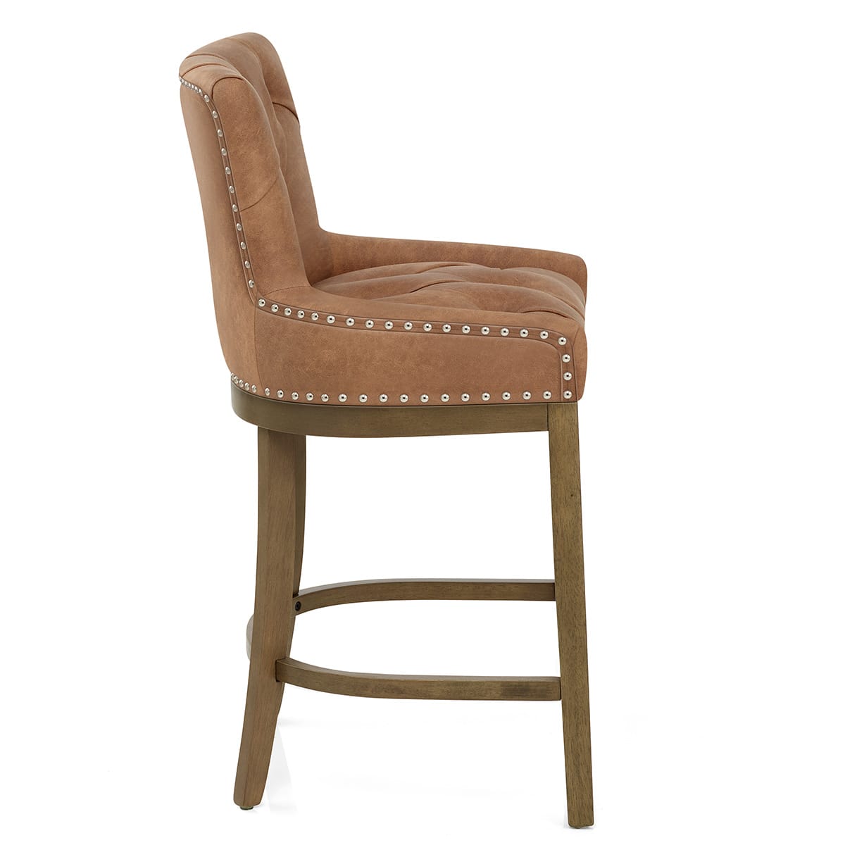 Sgabello Ecopelle Quercia - Knightsbridge Marrone