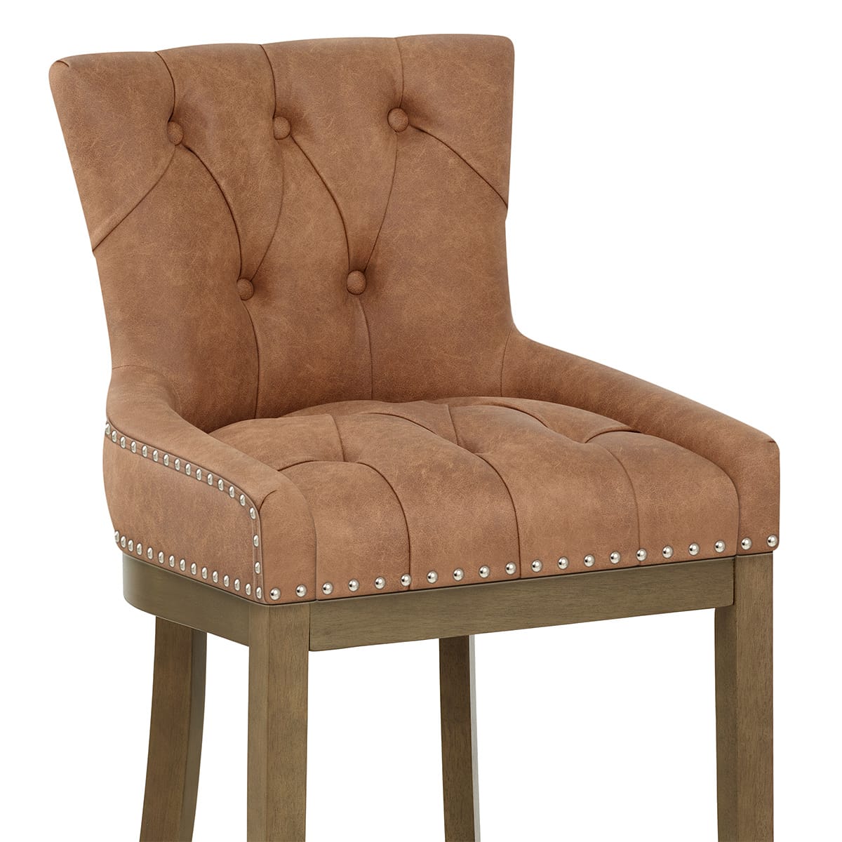 Sgabello Ecopelle Quercia - Knightsbridge Marrone