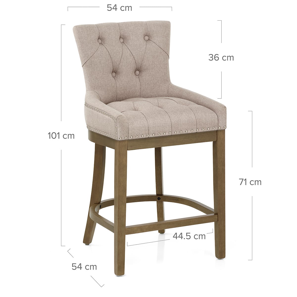 Sgabello Legno Tessuto - Knightsbridge Talpa