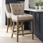 Sgabello Legno Tessuto - Knightsbridge Talpa