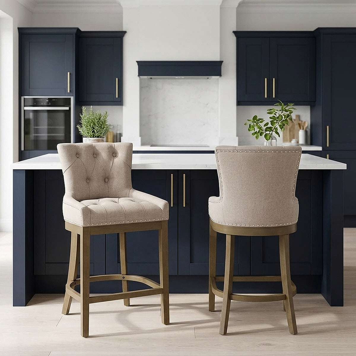 Sgabello Legno Tessuto - Knightsbridge Talpa