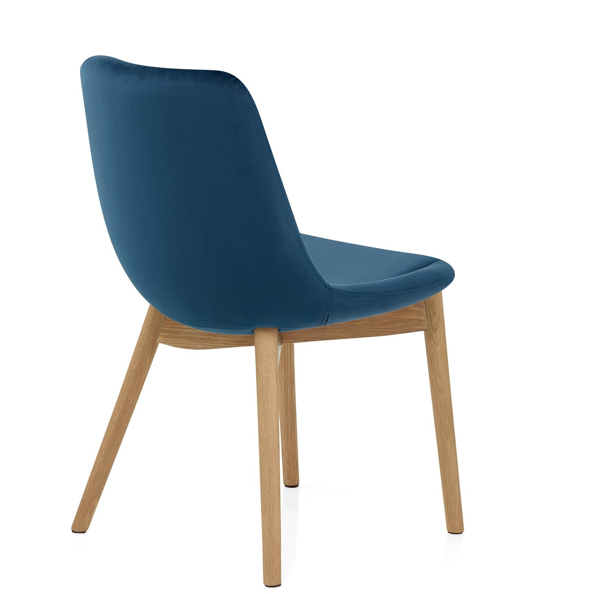 Sedia Velluto Quercia - Kobe Blu
