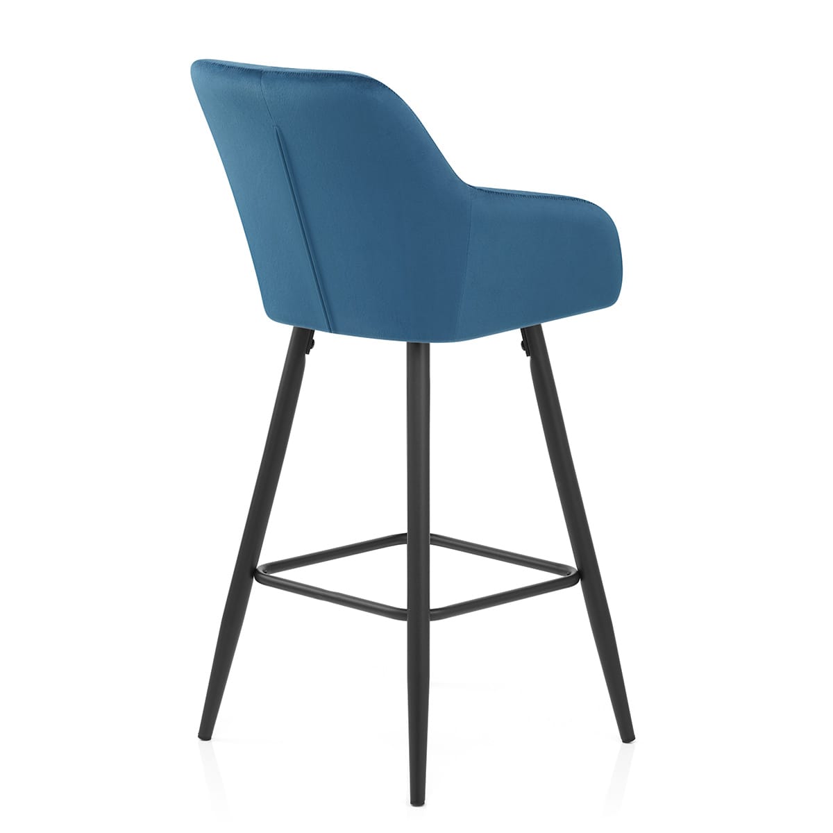 Sgabello Velluto - Lanson Blu Scuro