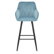 Sgabello Velluto - Lanson Blu