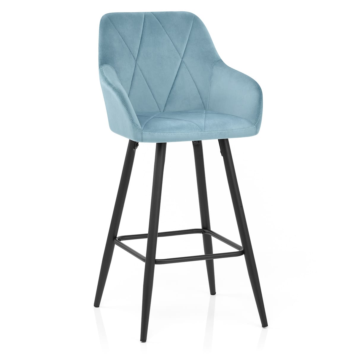 Sgabello Velluto - Lanson Blu