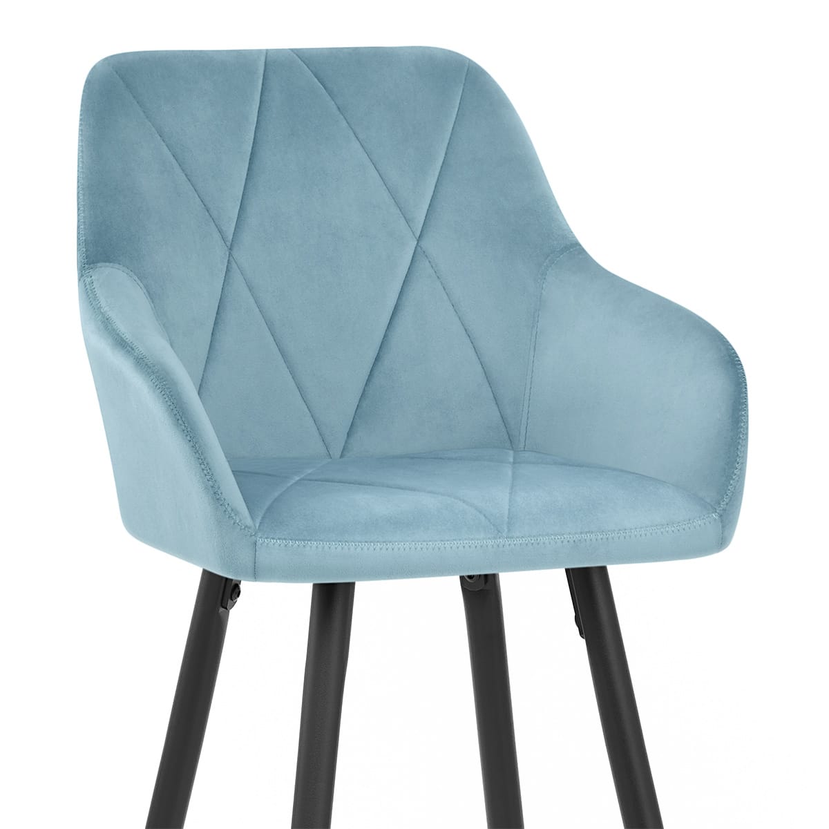 Sgabello Velluto - Lanson Blu