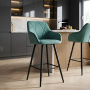 Sgabello Velluto - Lanson Verde