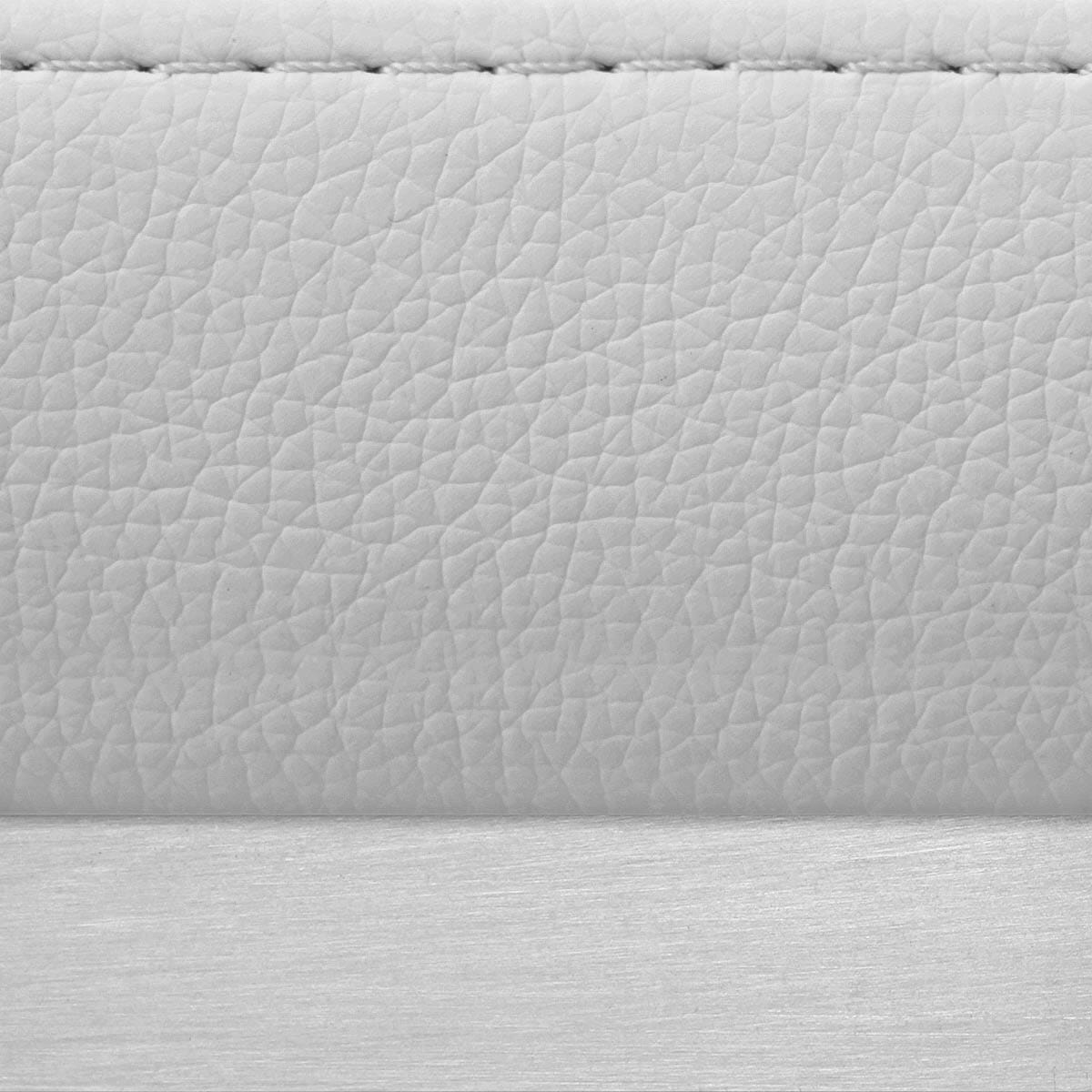 Sgabello Ecopelle Cromo Satinato - Leah Grigio