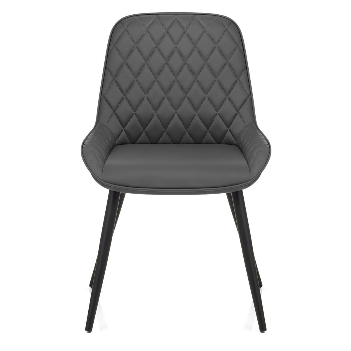 Sedia da pranzo Ecopelle - Lincoln Grigio