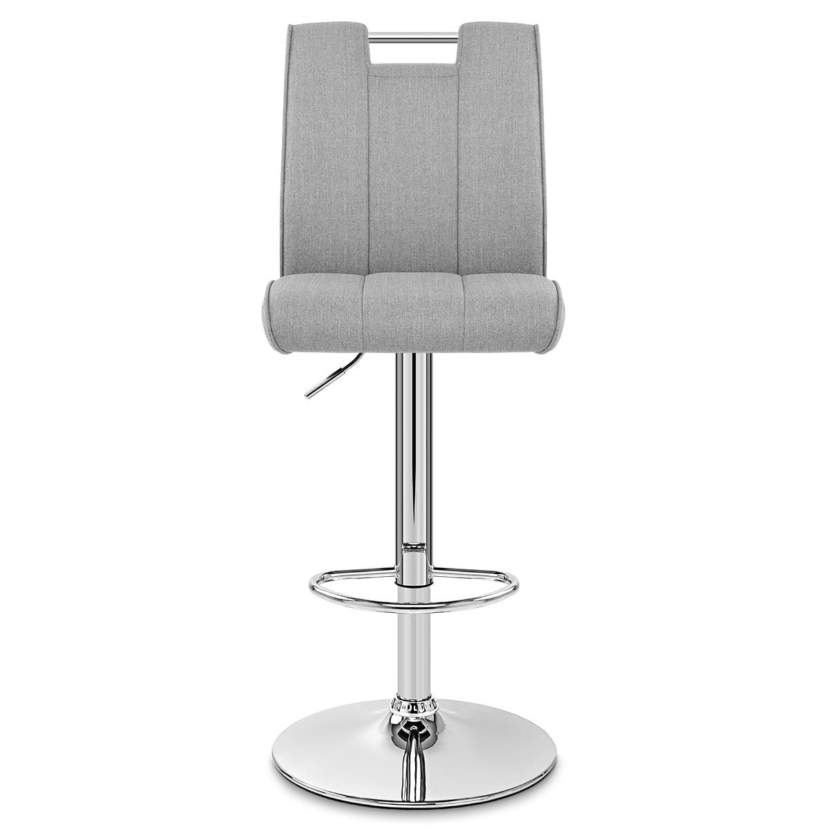 Sgabello Tessuto Cromato - Loco Grigio