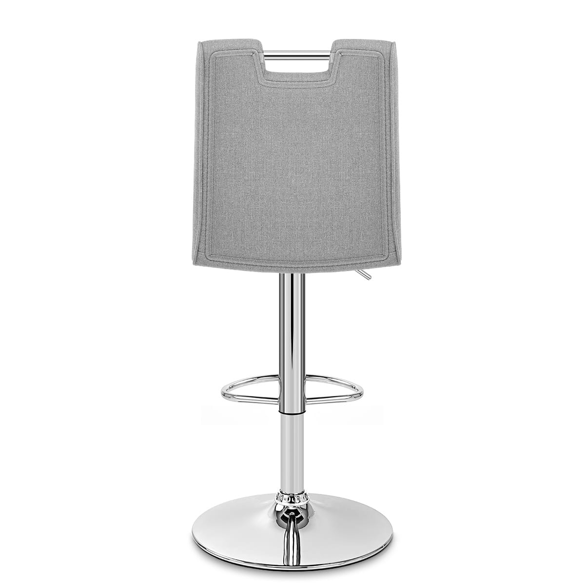 Sgabello Tessuto Cromato - Loco Grigio