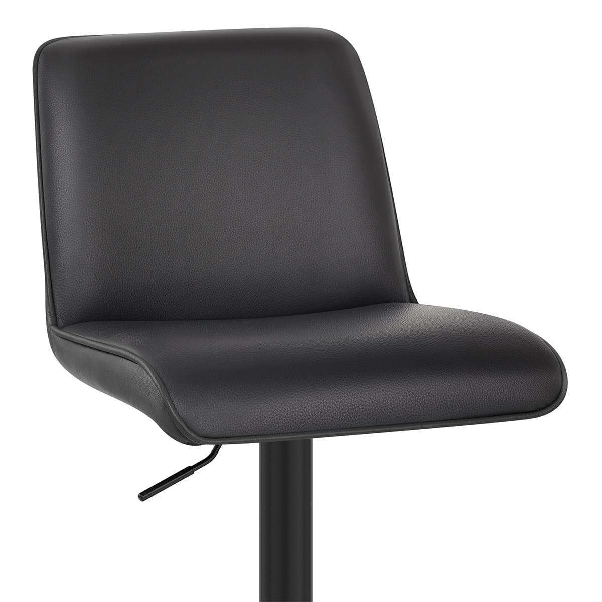 Sgabello Vera Pelle - Lola Nero