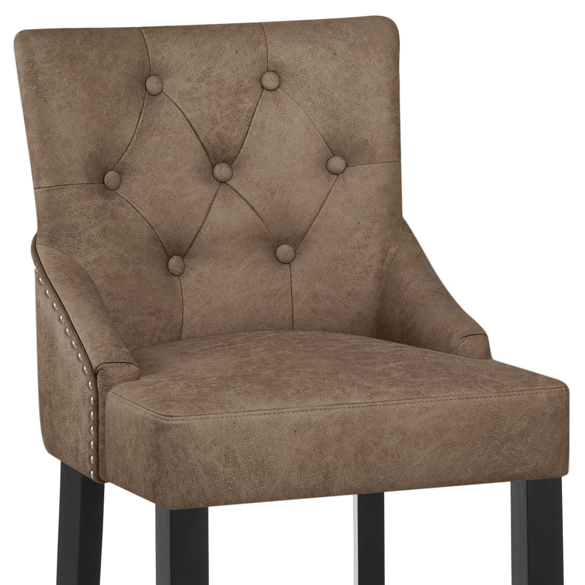Sgabello Ecopelle - Loxley Marrone