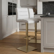 Sgabello Ecopelle Oro - Lush Grigio