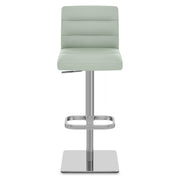 Sgabello Pelle Cromo Satinato - Lush Verde