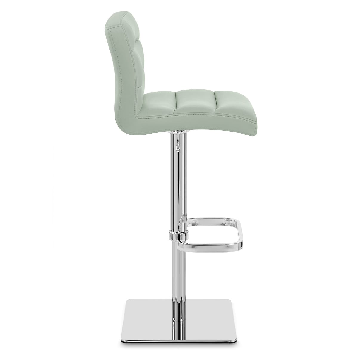 Sgabello Pelle Cromato - Lush Verde