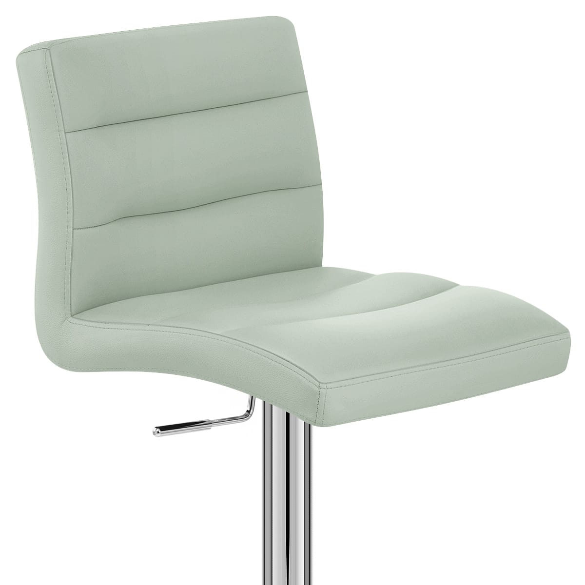 Sgabello Pelle Cromato - Lush Verde