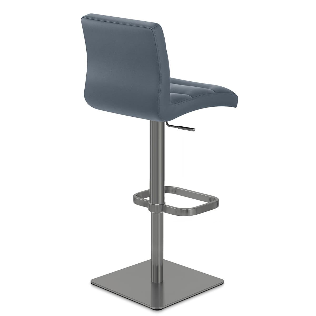 Sgabello Vera Pelle Graffite - Lush Blu