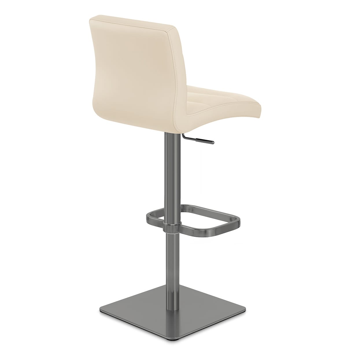 Sgabello Vera Pelle Graffite - Lush Crema