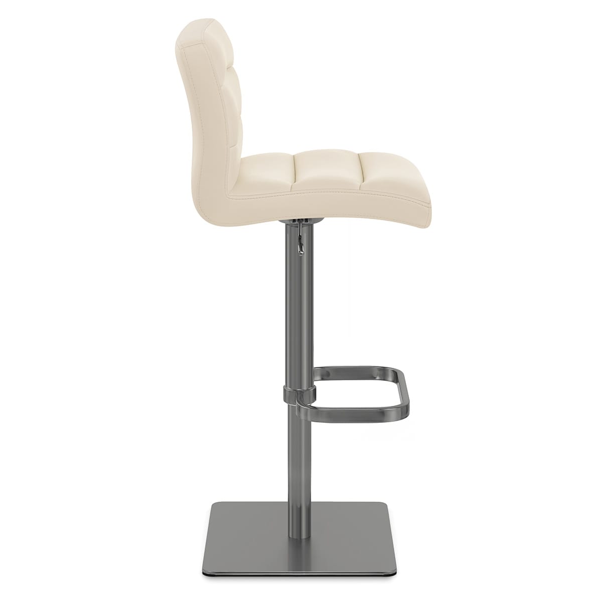 Sgabello Vera Pelle Graffite - Lush Crema