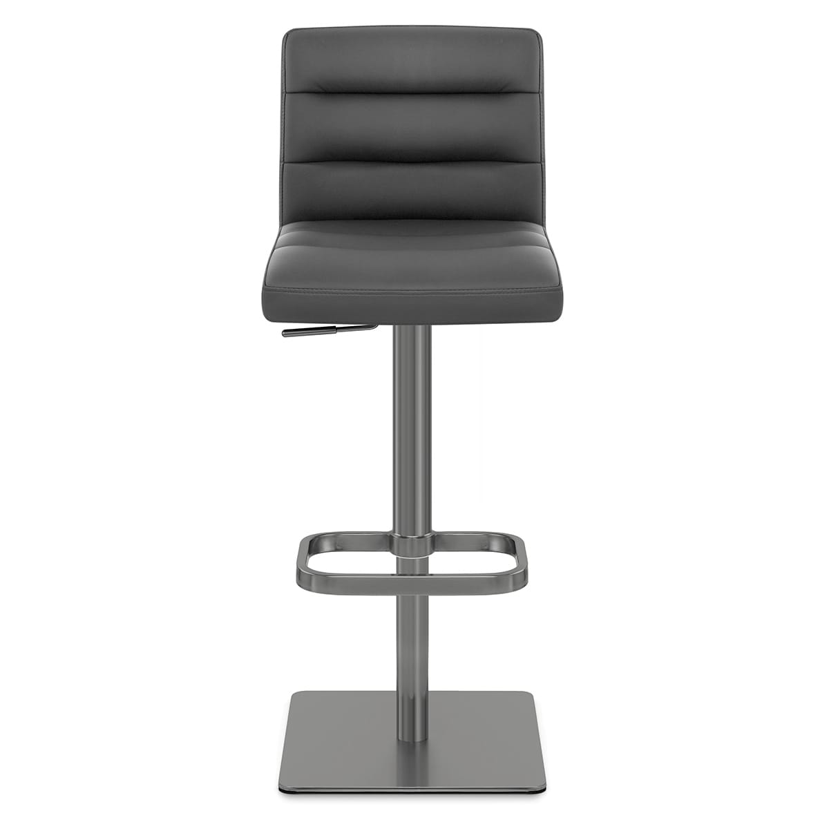Sgabello Vera Pelle Graffite - Lush Grigio scuro