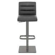 Sgabello Vera Pelle Graffite - Lush Grigio scuro