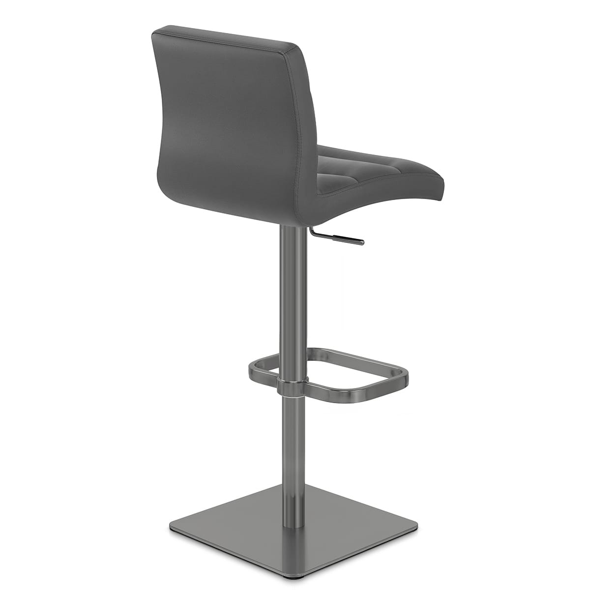 Sgabello Vera Pelle Graffite - Lush Grigio scuro
