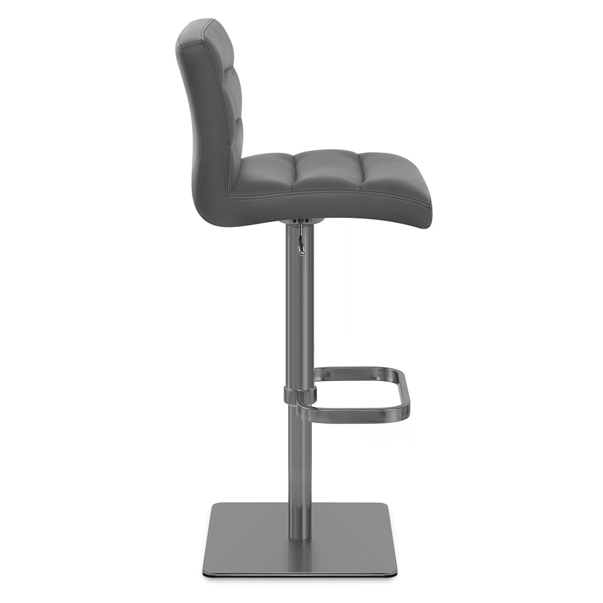 Sgabello Vera Pelle Graffite - Lush Grigio scuro