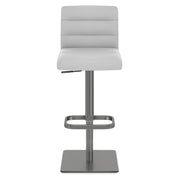 Sgabello Vera Pelle Graffite - Lush Grigio